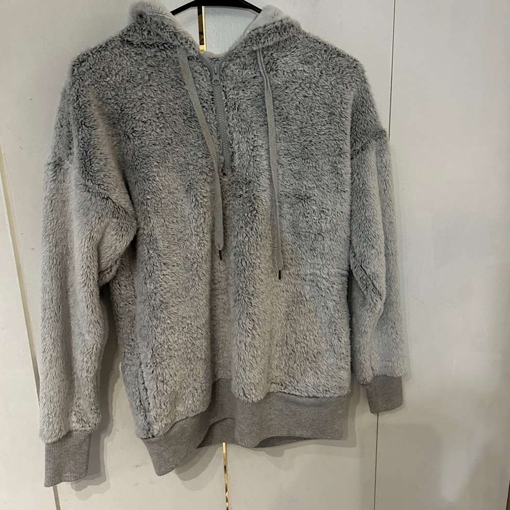 Aerie XS Gray Cozy Fleece Womens